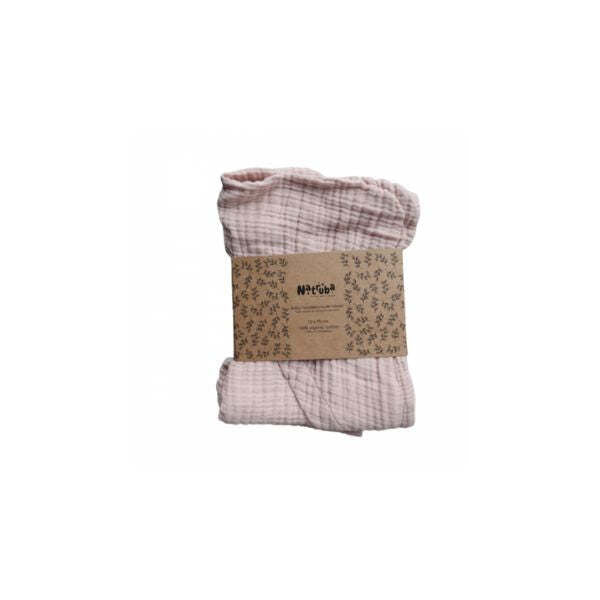 Natruba | Organic Muslin Hooded Baby Towel - 70cm