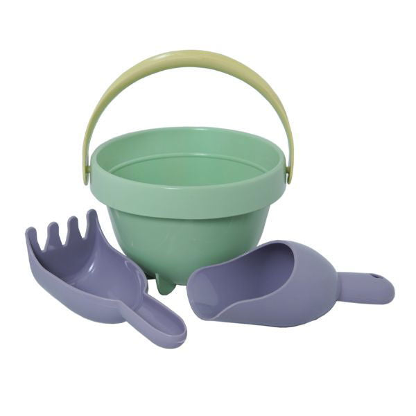Plasto "I'M GREEN" | Junior Sand Set/Baby Bucket Set - Alex and Moo