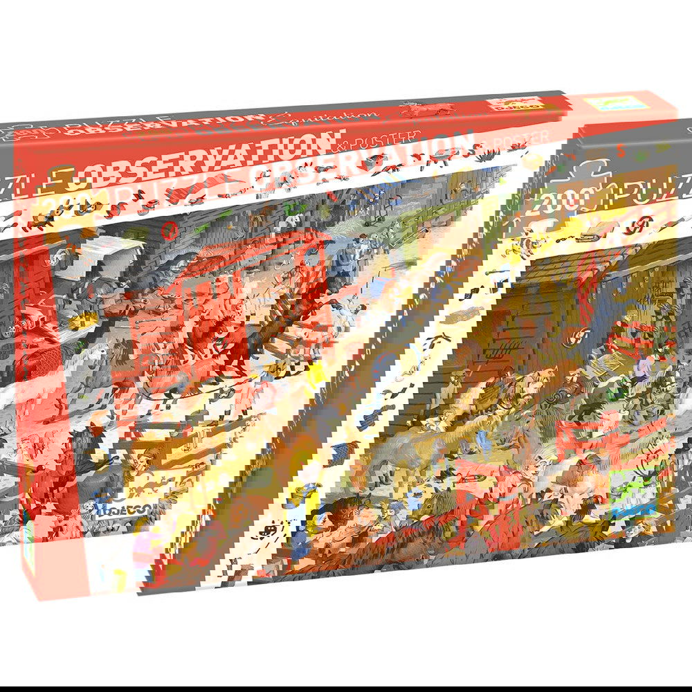 Djeco | 200pc Observation Puzzle - Horse Riding - Alex and Moo