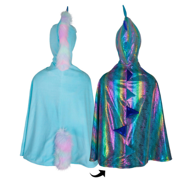 Great Pretenders | Reversible Unicorn & Dragon Cape - Alex and Moo