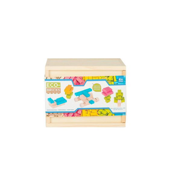 Once Kids | Eco-bricks Coloured - 54 Pieces - Alex and Moo