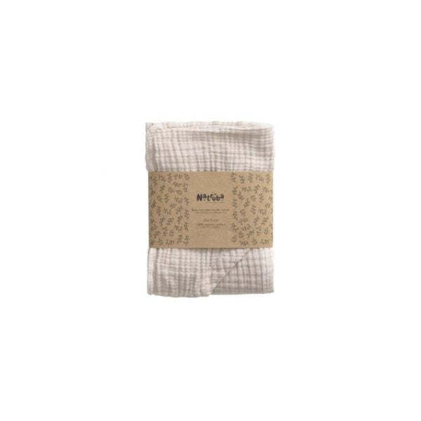 Natruba | Organic Muslin Hooded Baby Towel - 70cm