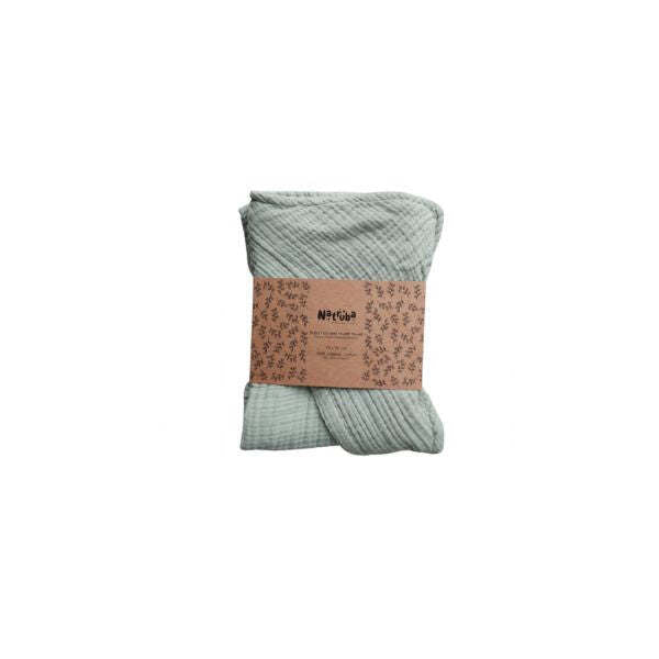 Natruba | Organic Muslin Hooded Baby Towel - 70cm