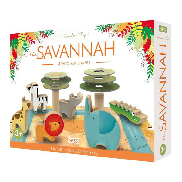 Sassi | Puzzle Book & Wooden Toy Set (40pcs) - Alex and Moo