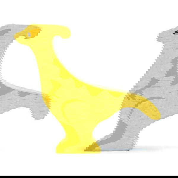 Tender Leaf Toys | Wooden Animals - Parasaurolophus - Alex and Moo