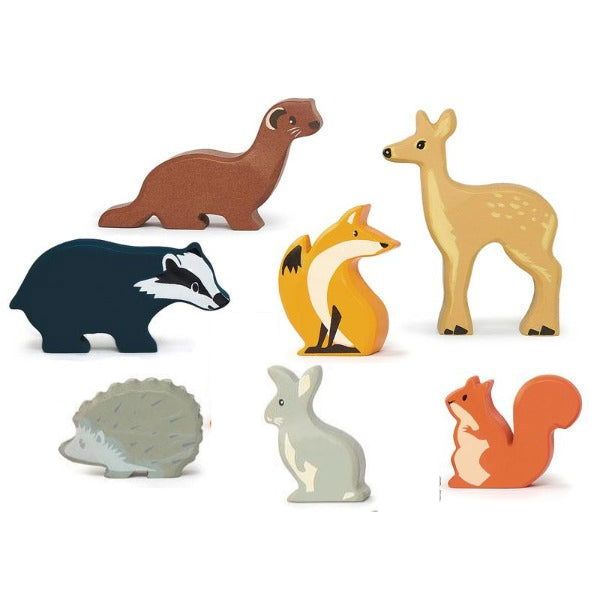 Tender Leaf Toys | Wooden Animals Set - Woodland (7PCS)