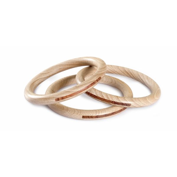 Grapat | 3 Hoops in Natural Wood