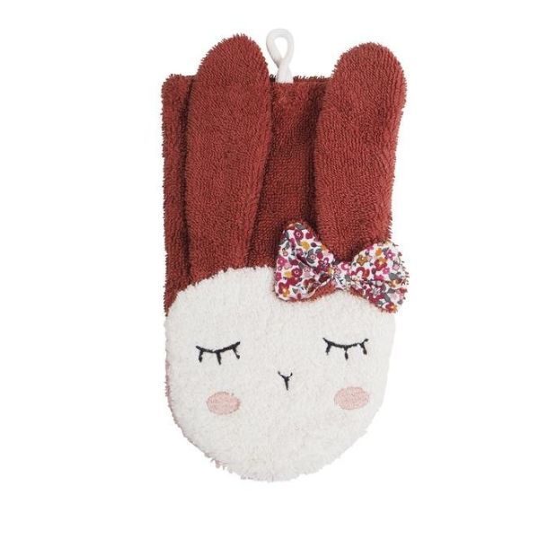 Kikadu | Rabbit Washcloth & Puppet