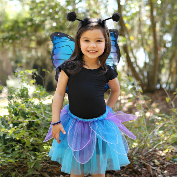 Great Pretenders | Midnight Butterfly Tutu with Wings & Headband - Size 4-6