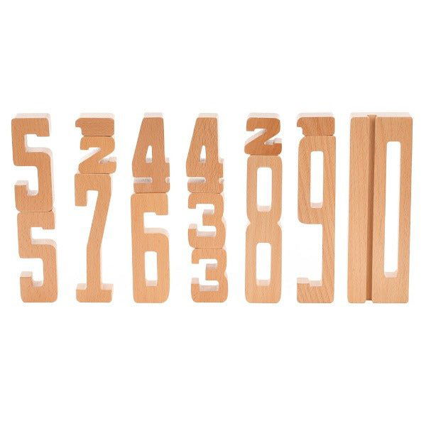 Astrup | Wooden Educational Numbers - 15 Pieces - Alex and Moo