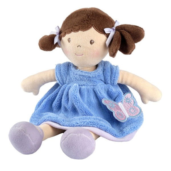 Bonikka | Butterfly Peach Soft Doll with Brown Hair - Pari - Alex and Moo