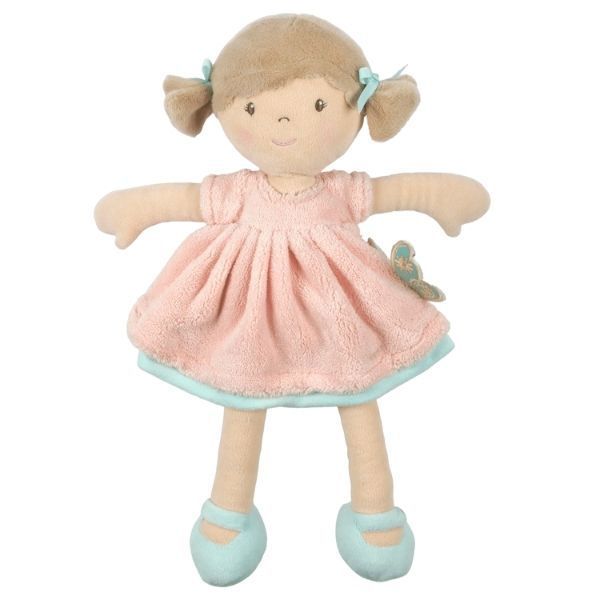 Bonikka | Butterfly Peach Soft Doll with Light Brown Hair - Alex and Moo