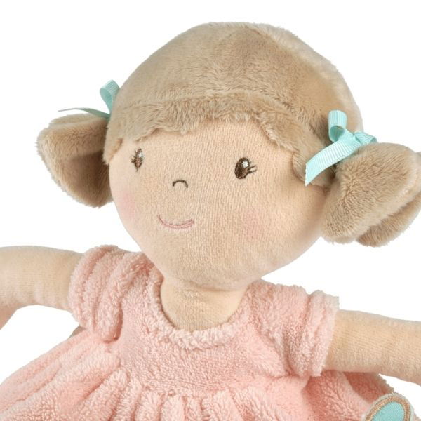 Bonikka | Butterfly Peach Soft Doll with Light Brown Hair - Alex and Moo