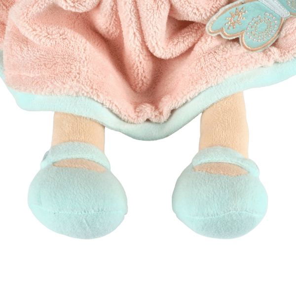 Bonikka | Butterfly Peach Soft Doll with Light Brown Hair - Alex and Moo