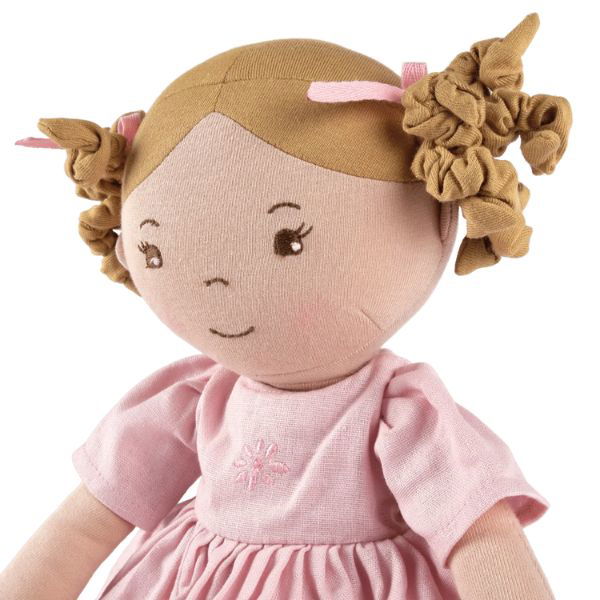 Bonikka | Linen Doll with Brown Hair - Amelia - Alex and Moo