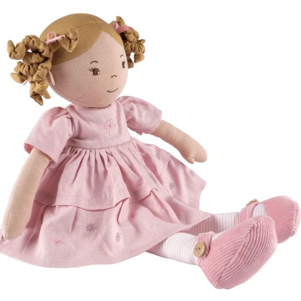 Bonikka | Linen Doll with Brown Hair - Amelia - Alex and Moo