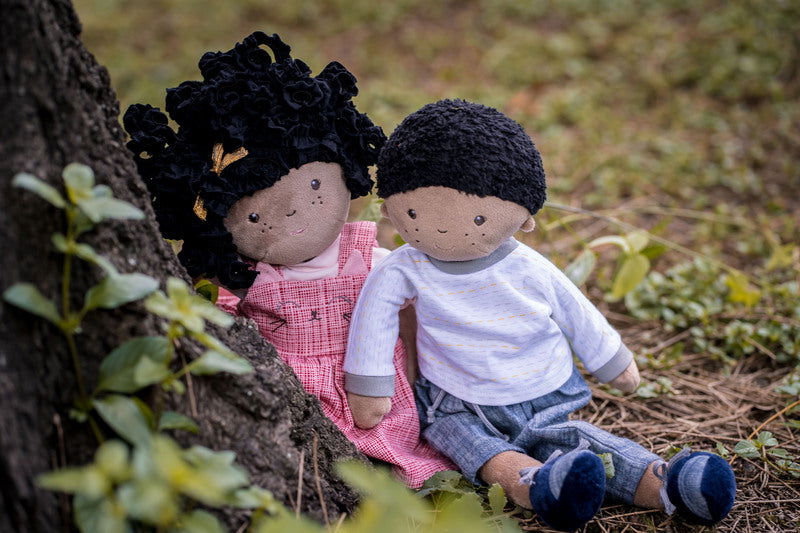 Bonikka | Soft Doll with Black Hair - Madison - Alex and Moo