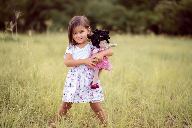 Bonikka | Soft Doll with Black Hair - Madison - Alex and Moo