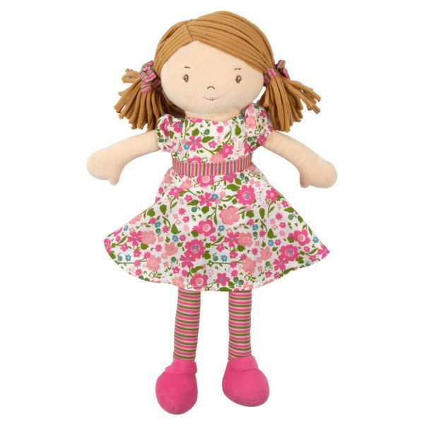 Bonikka | Soft Doll with Brown Hair - Fran Dames - Alex and Moo