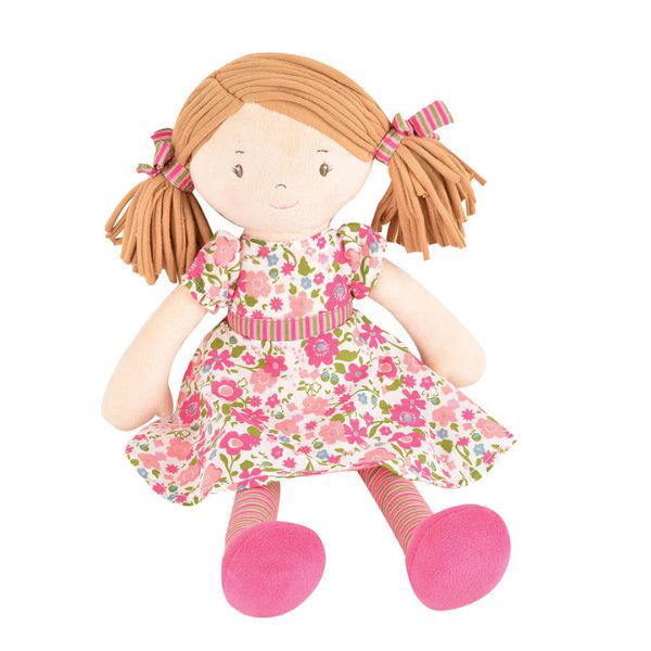 Bonikka | Soft Doll with Brown Hair - Fran Dames - Alex and Moo