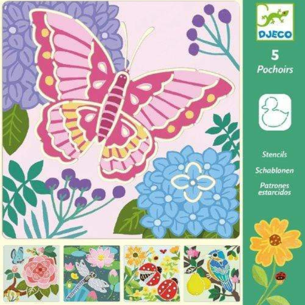 Djeco | Garden Wings Stencils - Alex and Moo