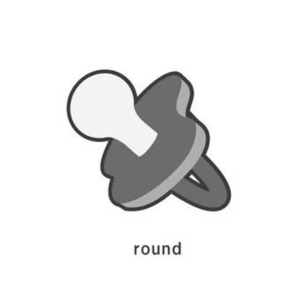 Hevea | Pacifier/Dummy 0-3 Months - Round - Alex and Moo