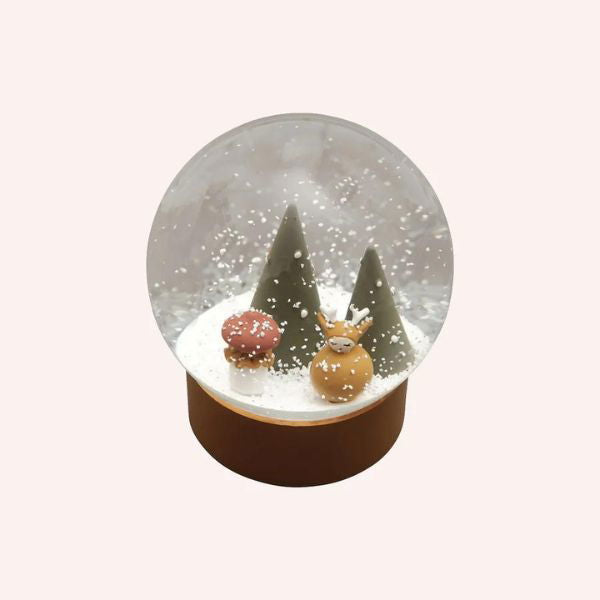 Fabelab | Christmas Snow Globe - Woodland Deer - Alex and Moo