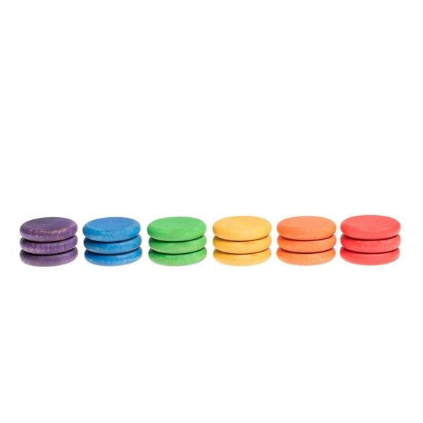 Grapat | 18 Coins in 6 Colours - Alex and Moo