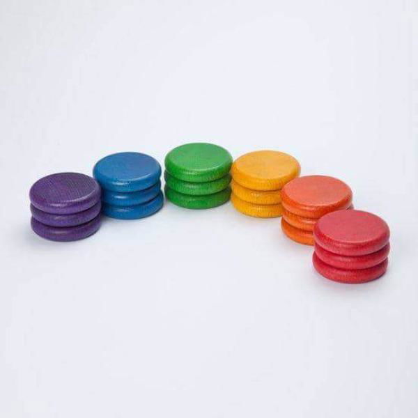 Grapat | 18 Coins in 6 Colours - Alex and Moo