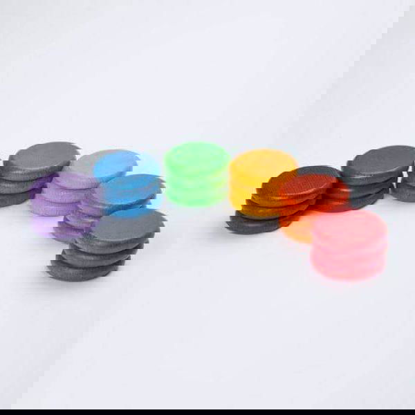Grapat | 18 Coins in 6 Colours - Alex and Moo