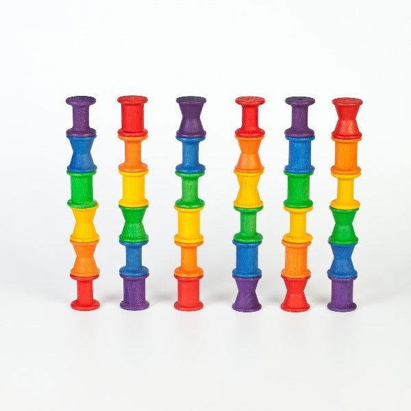 Grapat | 36 Spools in Rainbow Colours - Alex and Moo