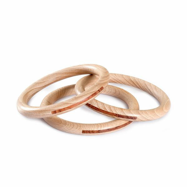 Grapat | 3 Hoops in Natural Wood - Alex and Moo