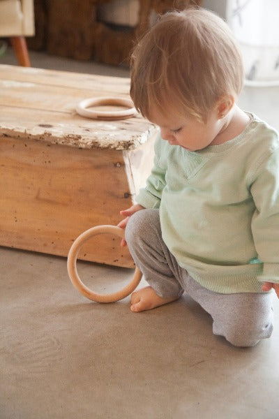Grapat | 3 Hoops in Natural Wood - Alex and Moo