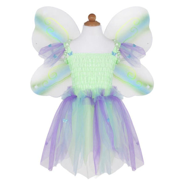 Great Pretenders | Green Butterfly Dress & Wings with Wand - Size 5-6