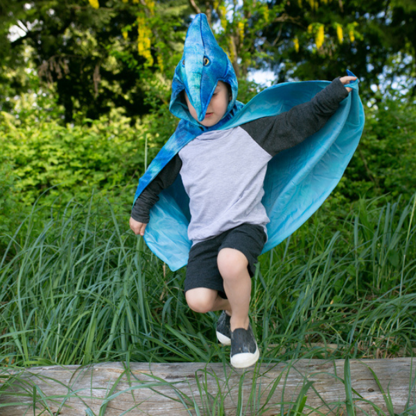 Great Pretenders | Pterodactyl Hooded Cape - Size 4-5 - Alex and Moo