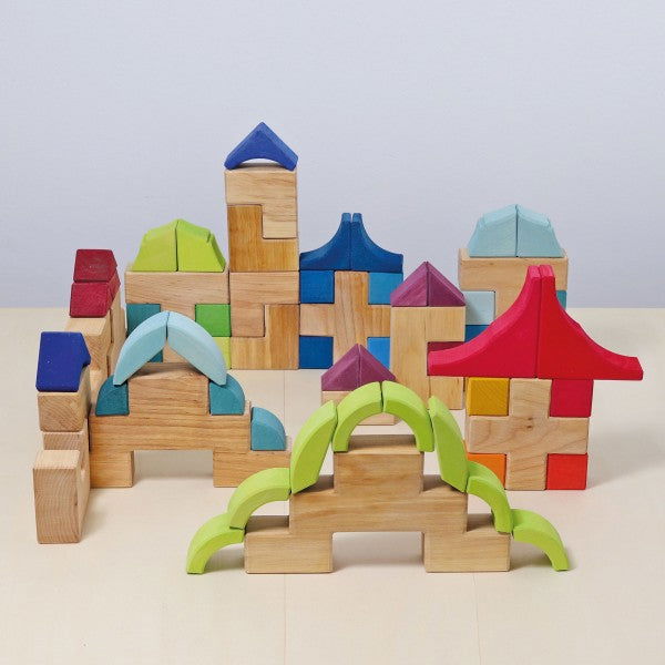 Grimm's | Arcs in Squares Building Set - Alex and Moo