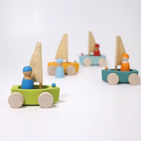 Grimm's | Small Land Yachts (Set of 4) - Alex and Moo