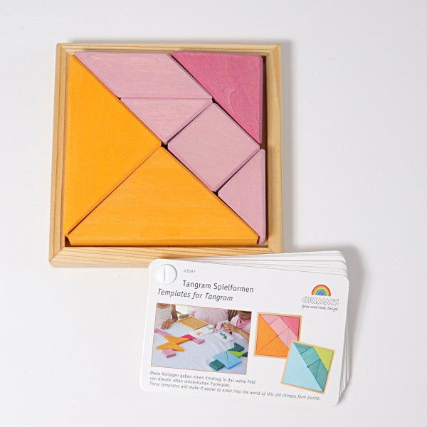 Grimm's | Tangram Set - Orange & Pink - Alex and Moo
