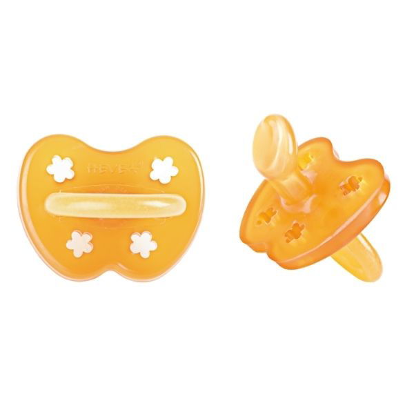 Hevea | 2-Pack Natural Rubber Classic Pacifier - Orthodontic - Alex and Moo