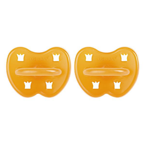 Hevea | 2-Pack Natural Rubber Classic Pacifier - Round - Alex and Moo
