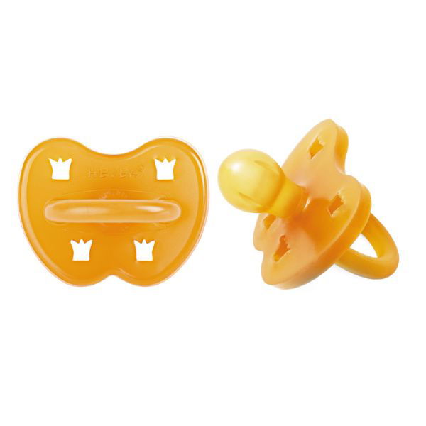 Hevea | 2-Pack Natural Rubber Classic Pacifier - Round - Alex and Moo