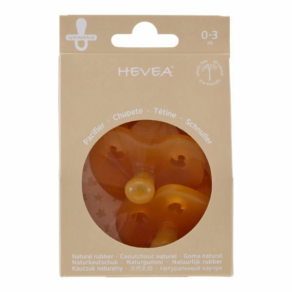 Hevea | 2-Pack Natural Rubber Classic Pacifier - Symmetrical - Alex and Moo