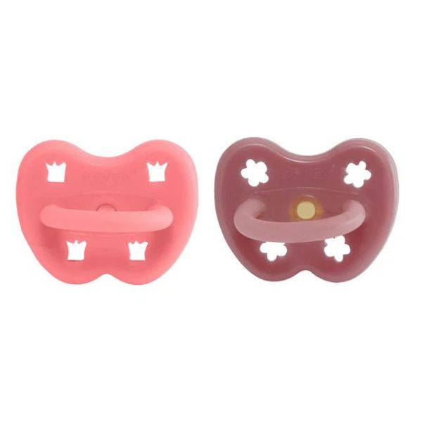 Hevea | 2-pack Orthodontic Pacifier (3-36 months) - Lychee & Guava - Alex and Moo