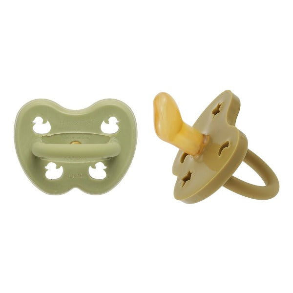 Hevea | 2-Pack Pacifier (3-36 months) - Hunter Green & Olive