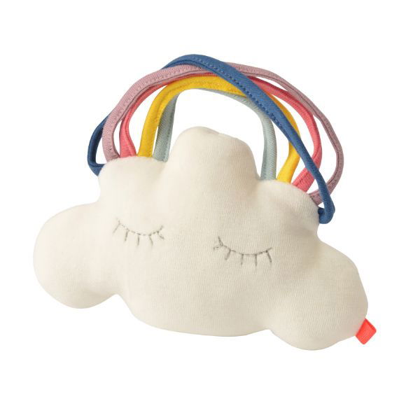 Kikadu | Rainbow Cloud Rattle - Alex and Moo