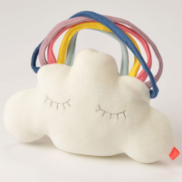 Kikadu | Rainbow Cloud Rattle - Alex and Moo