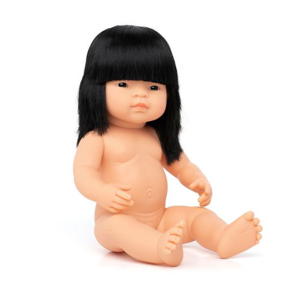 Miniland | 38cm Anatomically Correct Asian Doll - Boxed - Alex and Moo