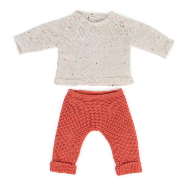 Miniland | 38cm Eco Knitted Doll Clothing Set - Alex and Moo