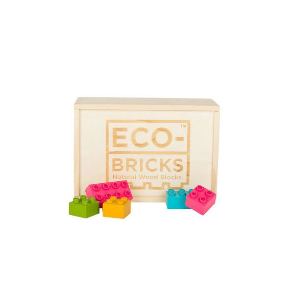 Once Kids | Eco-bricks Plus+ Coloured - 25 Pieces - Alex and Moo