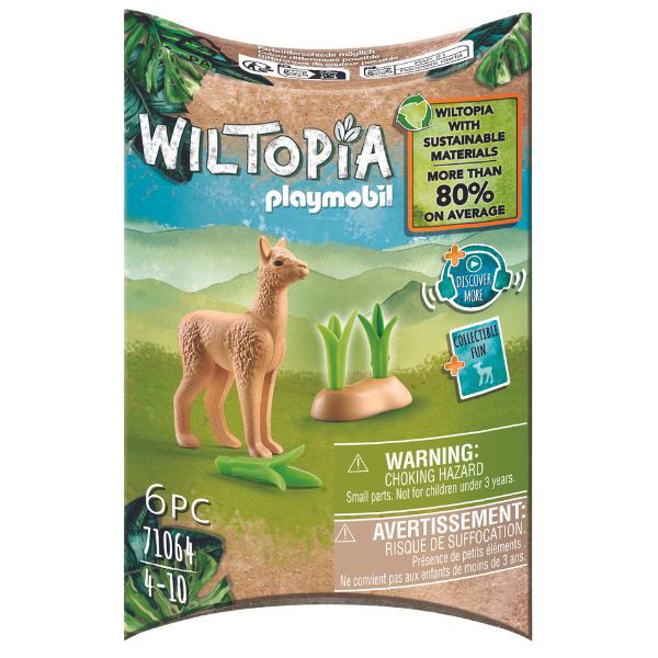 Playmobil | Wiltopia - Young Alpaca - Alex and Moo